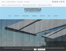 Tablet Screenshot of pietzsch-metallbau.de